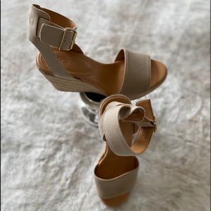 J. Crew Tan Espadrille Wedges